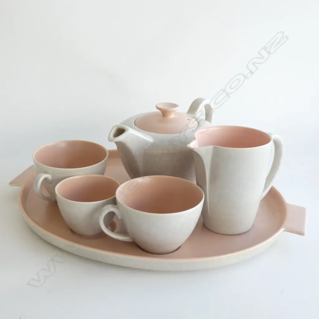 A Poole tea for two on tray Image 1++